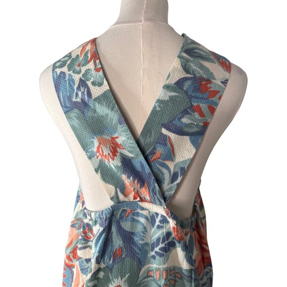 Faherty L Organic Floral Multicolor Maxi Dress Floral Print Cotton NWT - Picture 9 of 15